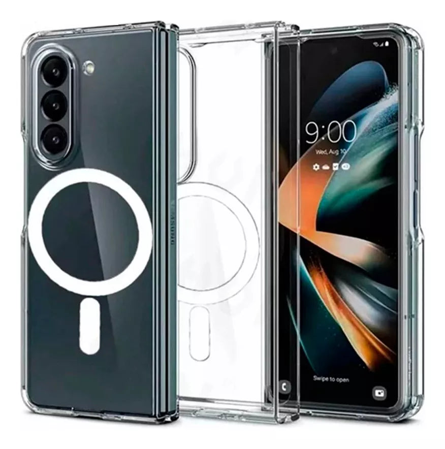 Funda para Samsung Z Fold 5 Magsafe Transparente Antishock