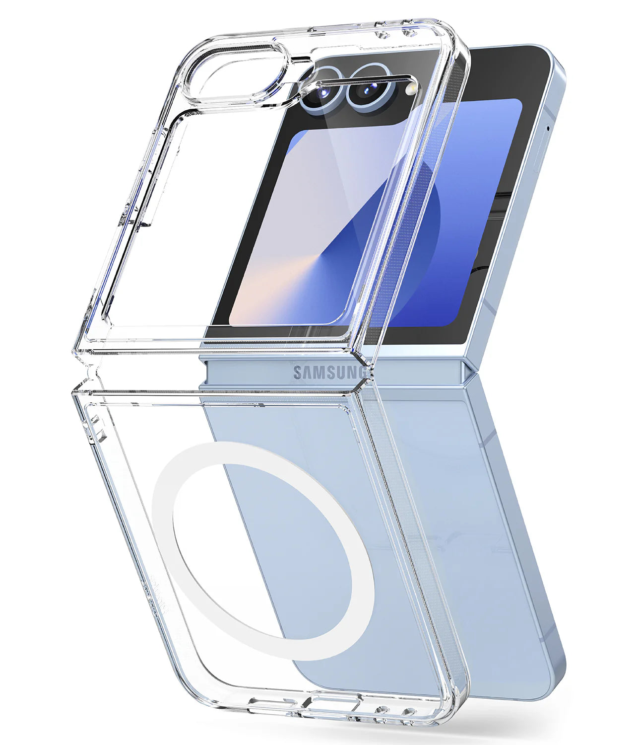 Funda para Samsung Z Flip 6 Magsafe Transparente Antishock