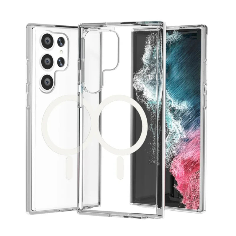 Funda para Samsung S23 Ultra Magsafe Transparente Antishock