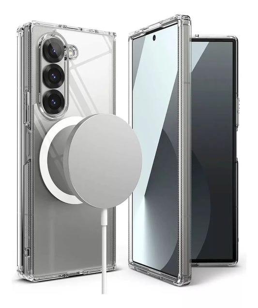 Funda para Samsung Z Fold 6 Magsafe Transparente Antishock