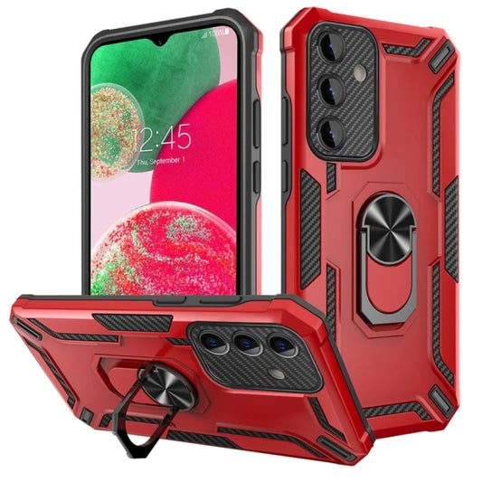 Case para Oppo A16 Robotizado + Ring Metálico color Rojo